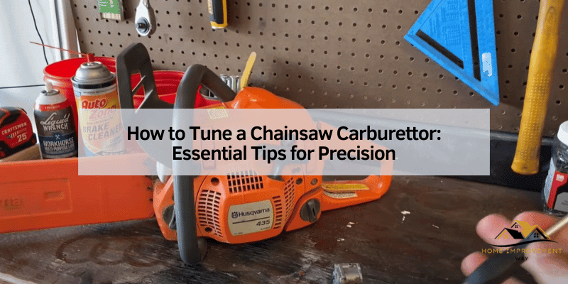 How to Tune a Chainsaw Carburettor