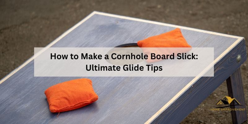 How to Make a Cornhole Board Slick