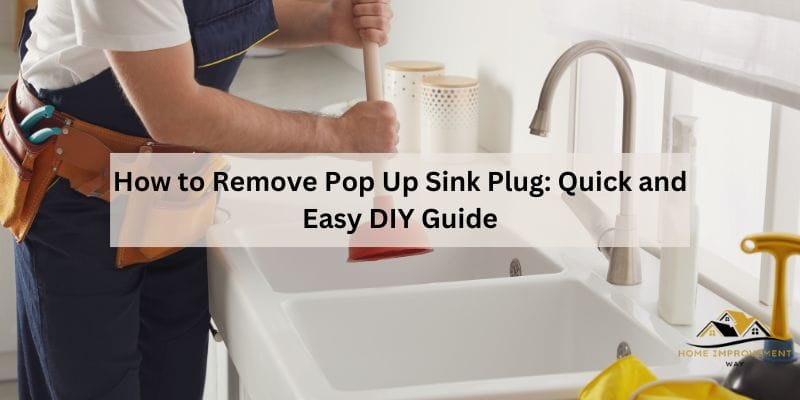 How to Remove Pop Up Sink Plug
