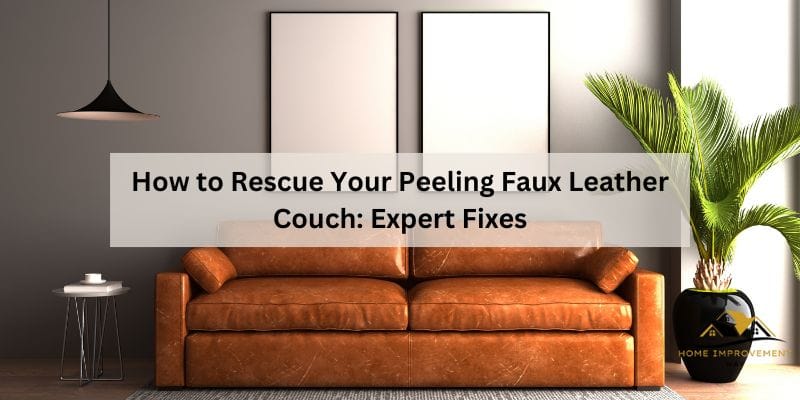 How to Rescue Your Peeling Faux Leather Couch