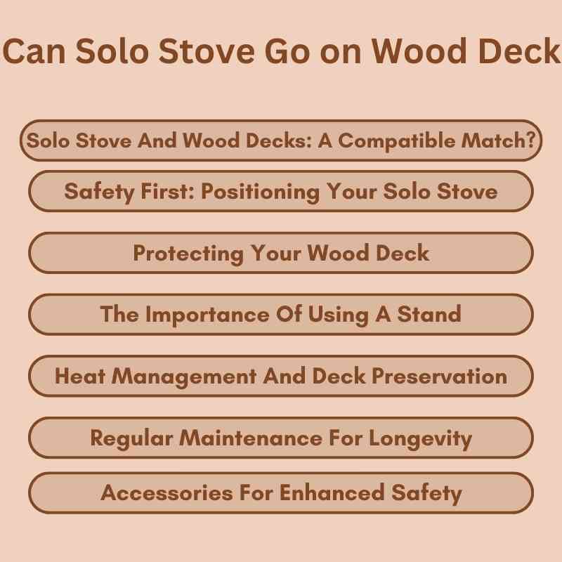 Can Solo Stove Go on Wood Deck