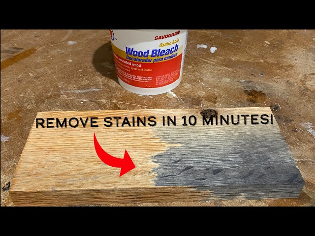 How to Remove Wood Stains