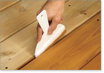 How to Stain in between Deck Boards