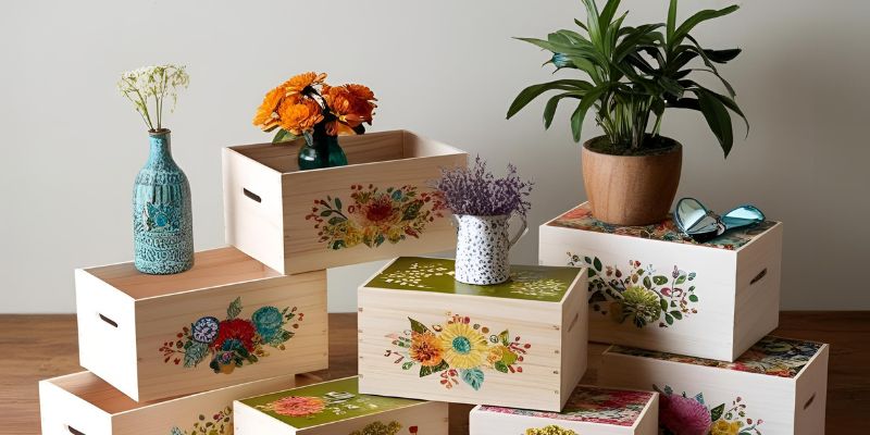 Creative Ideas For Decorating Wooden Boxes At Home