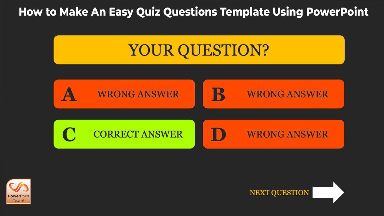 How to Make Quiz Questions in Powerpoint