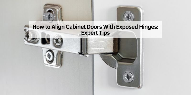 How to Align Cabinet Doors With Exposed Hinges