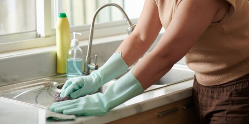 Dry and Polish the Sink