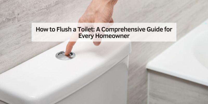 How to Flush a Toilet