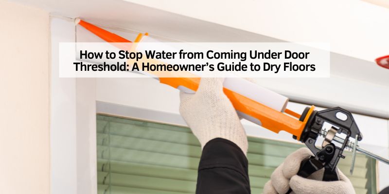 How to Stop Water from Coming Under Door Threshold