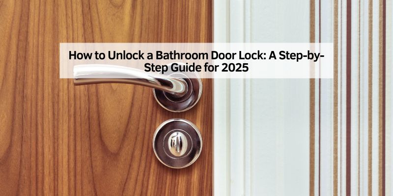 How to Unlock a Bathroom Door Lock