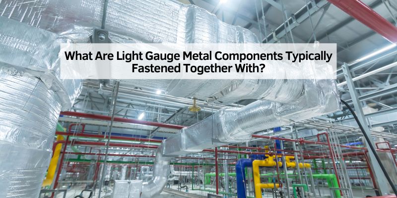 What Are Light Gauge Metal Components Typically Fastened Together With