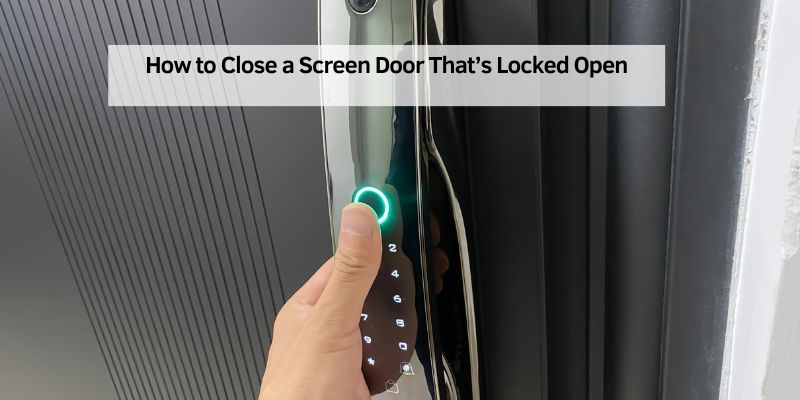 How to Close a Screen Door That’s Locked Open