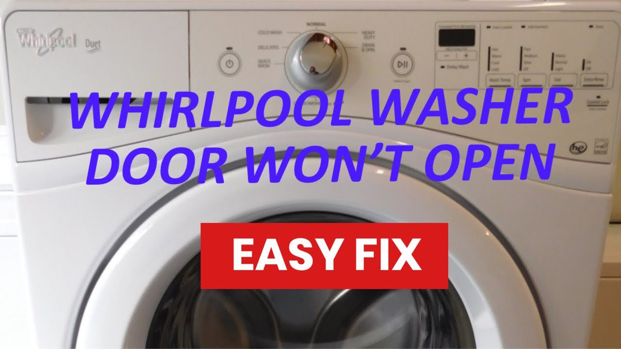 How to Reset Whirlpool Washer Door Locked