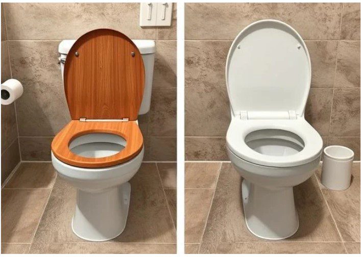 Enameled Wood vs Plastic Toilet Seat