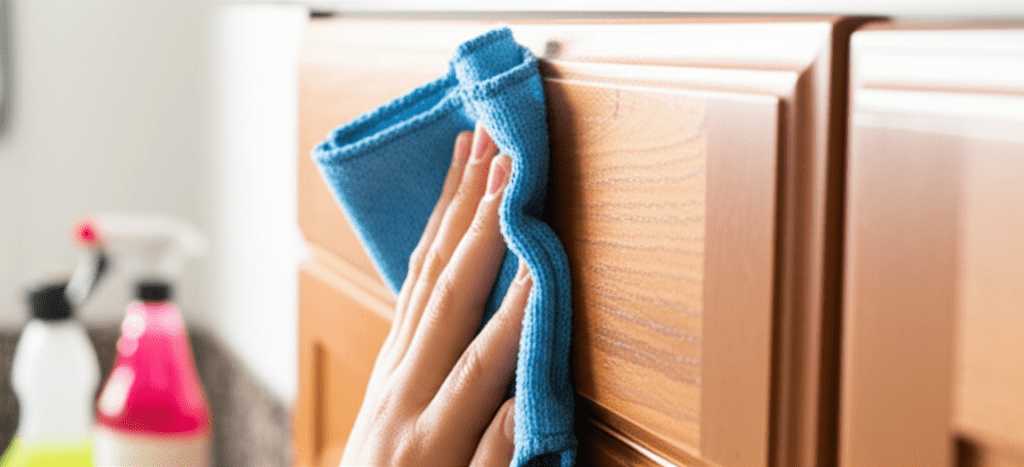 Generate a high-quality, relevant image prompt for an article about: Proven Way to Clean Wood Cabine