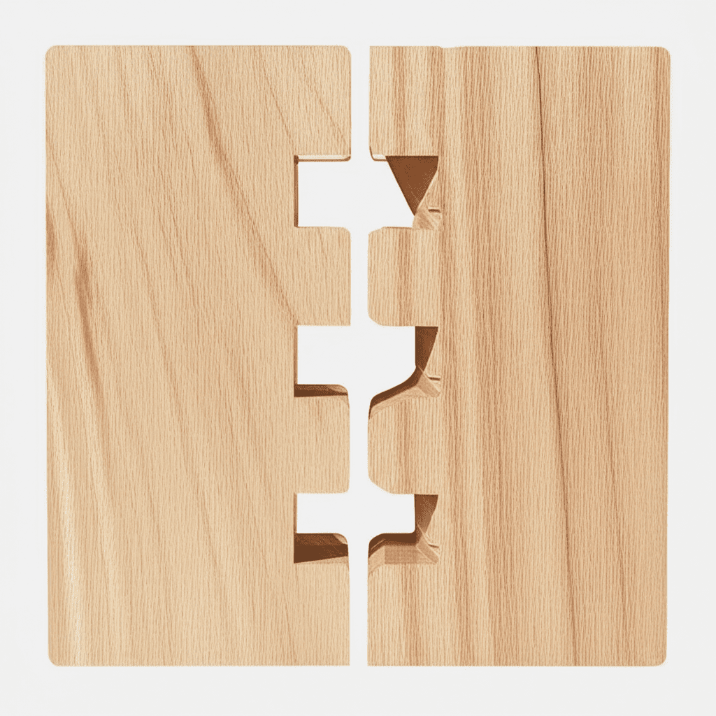 Generate a high-quality, relevant image prompt for an article about: Finger Joint vs Dovetail: Prove