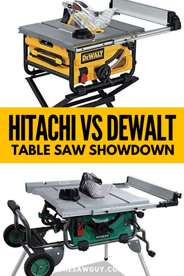 Hitachi Vs Dewalt Table Saw