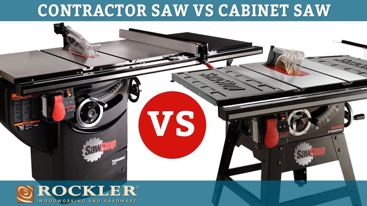 Table Saw Vs Cabinet Saw