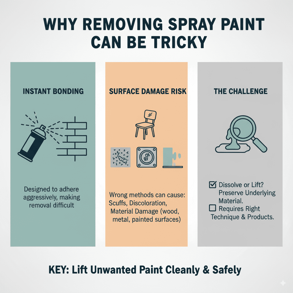 Why Removing Spray Paint Can Be Tricky