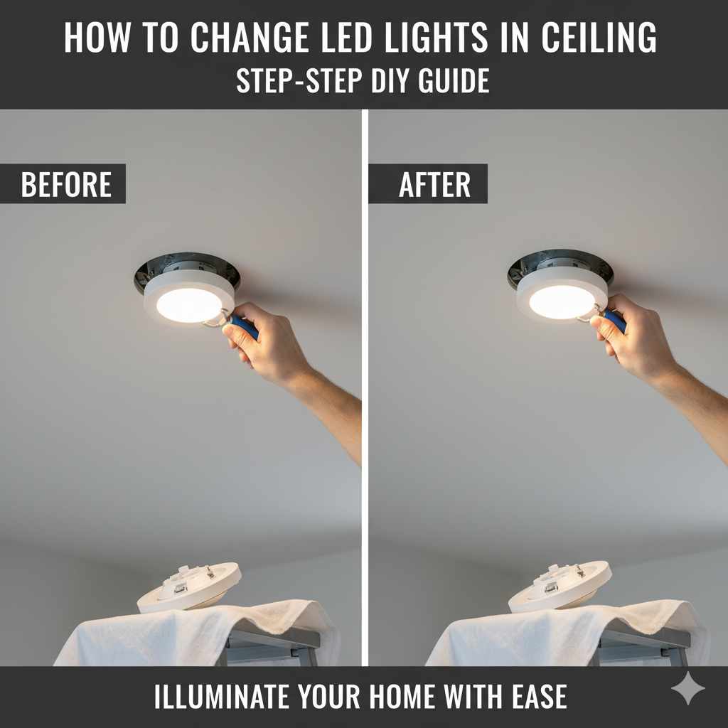 How To Change LED Lights In Ceiling