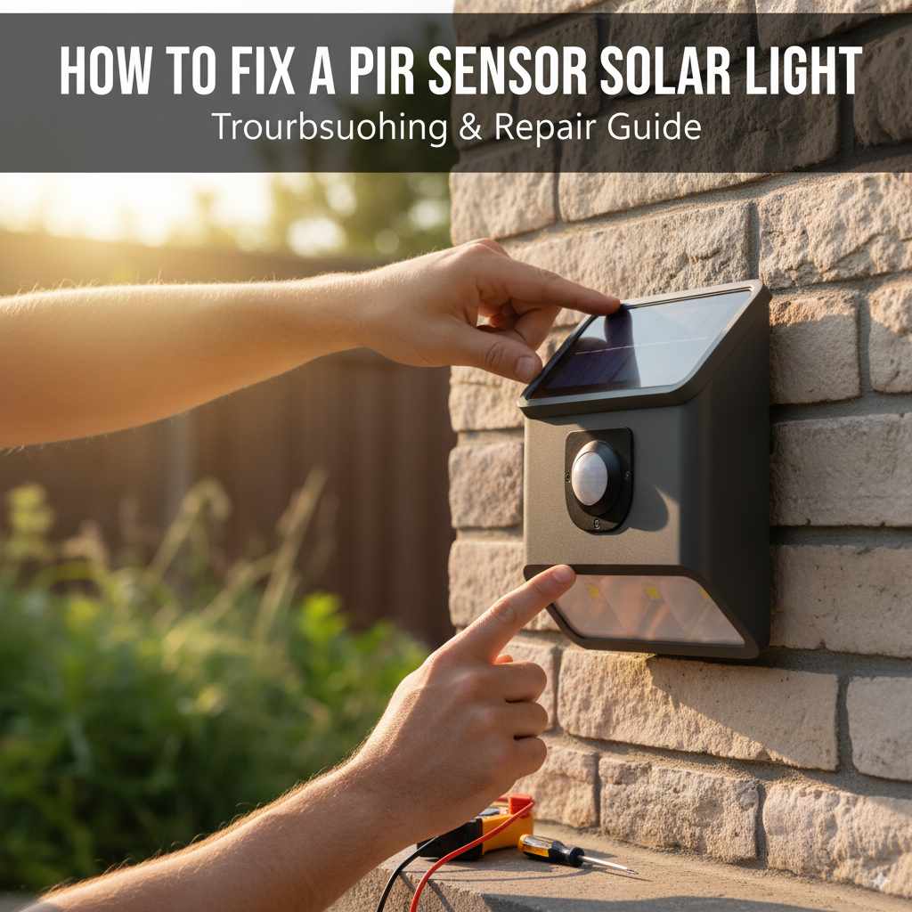 How to Fix a PIR Sensor Solar Light