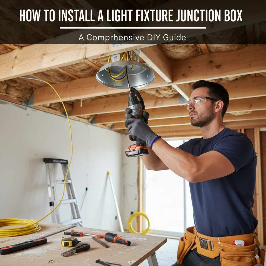 How to Install a Light Fixture Junction Box
