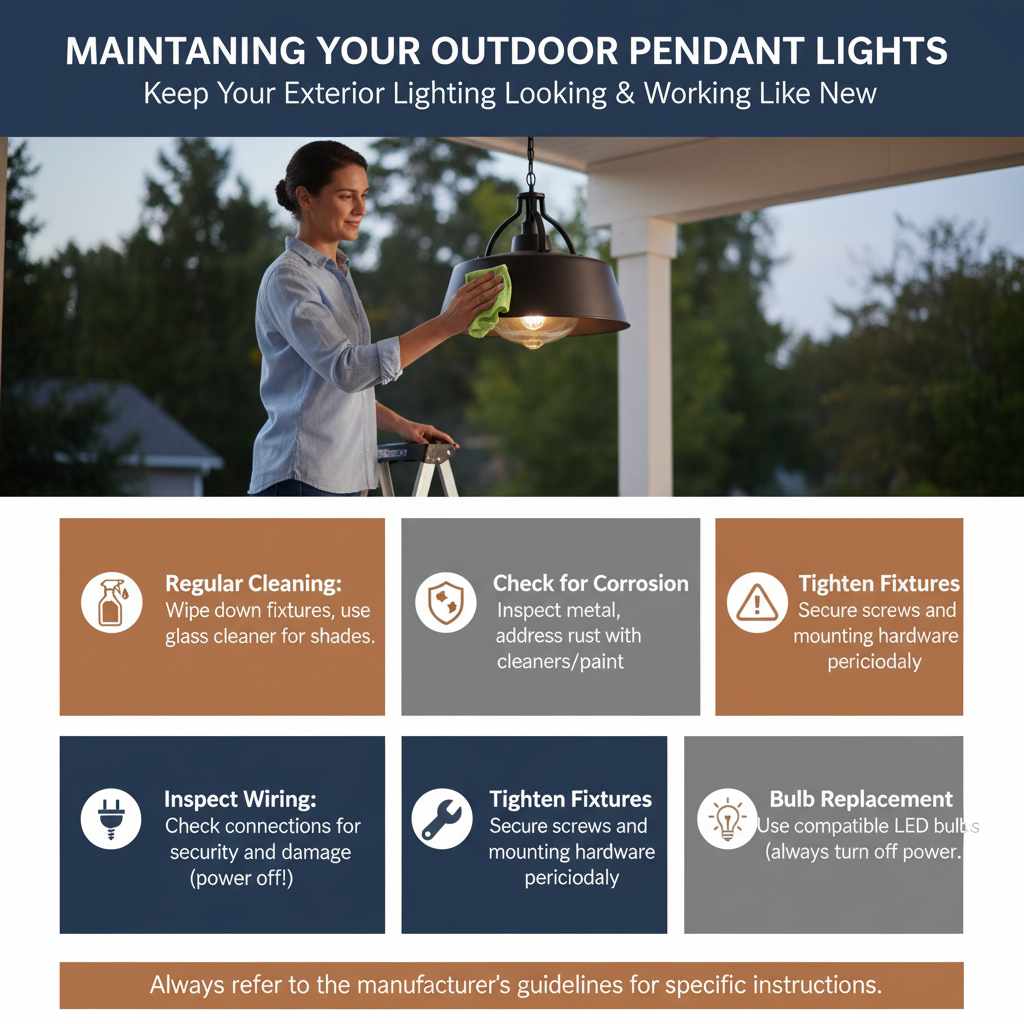 Maintaining Your Outdoor Pendant Lights