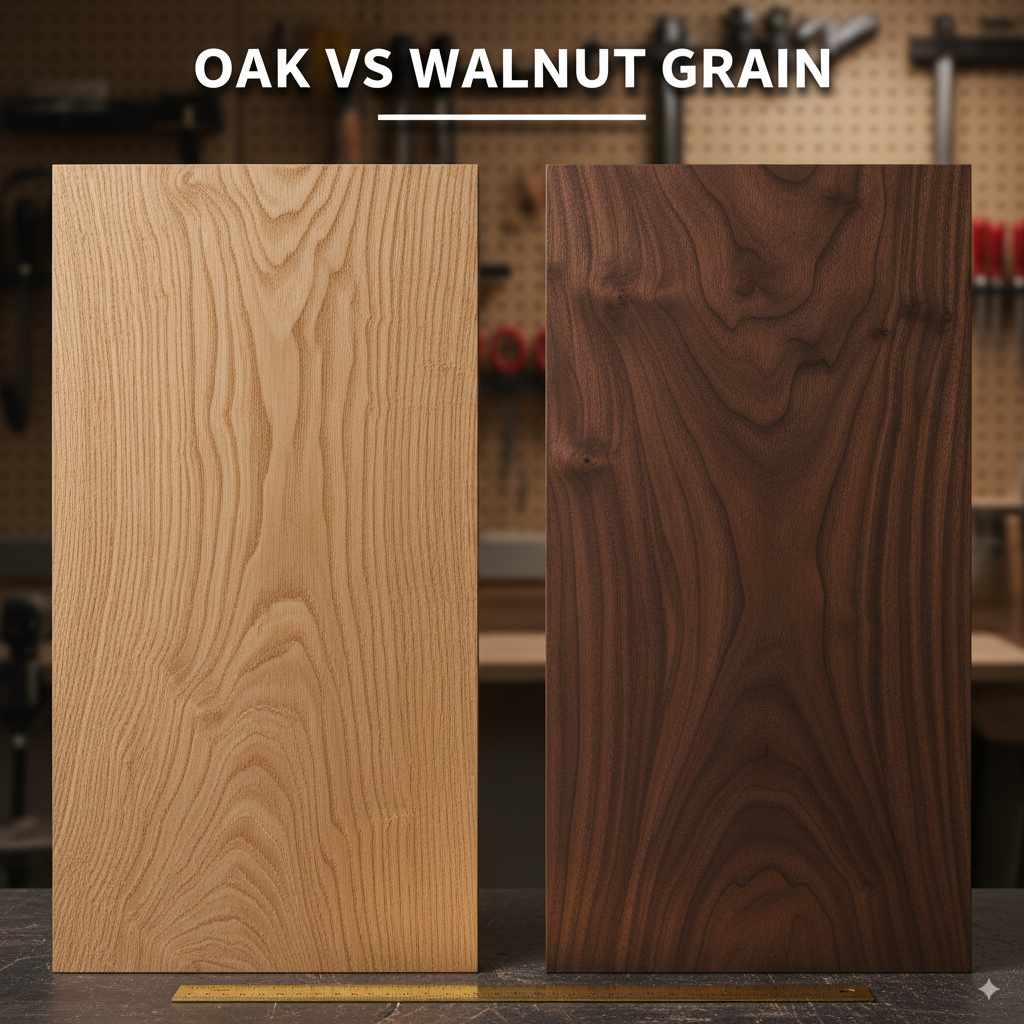 Oak Vs Walnut Grain