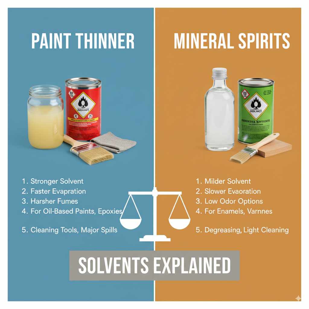 Paint Thinner Vs Mineral Spirits