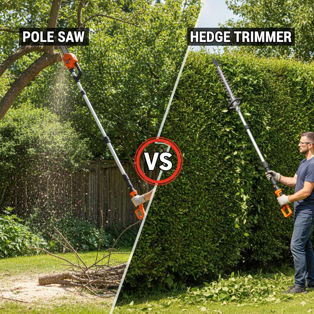 Pole Saw Vs Hedge Trimmer