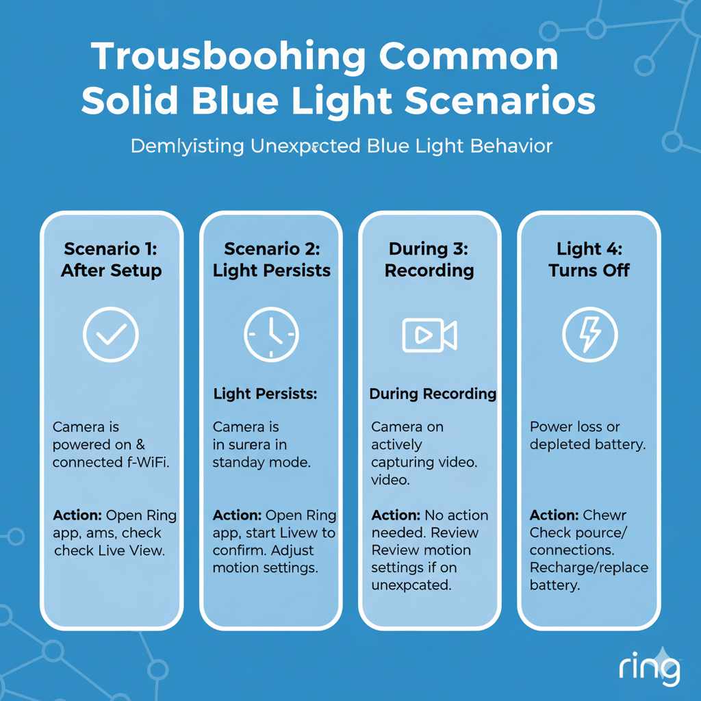 Troubleshooting Common Solid Blue Light Scenarios