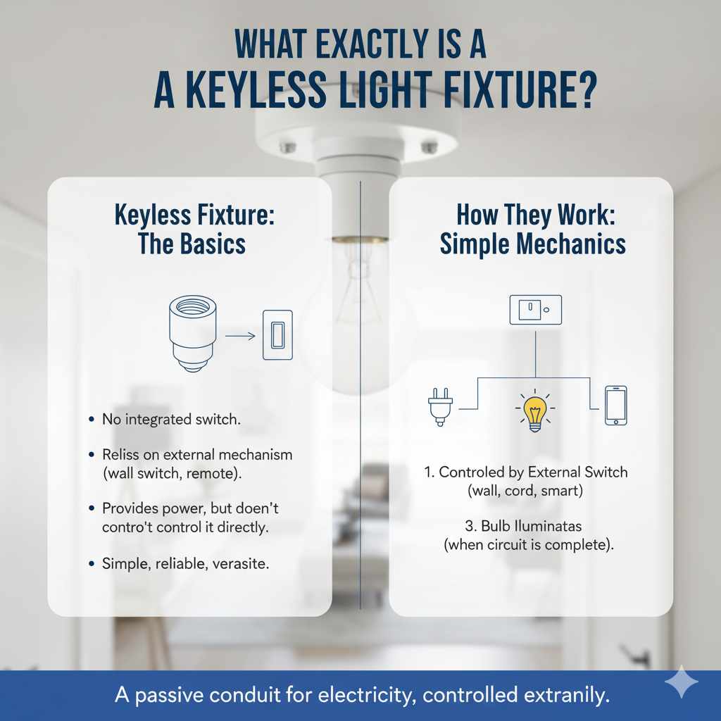What Exactly Is a Keyless Light Fixture?
