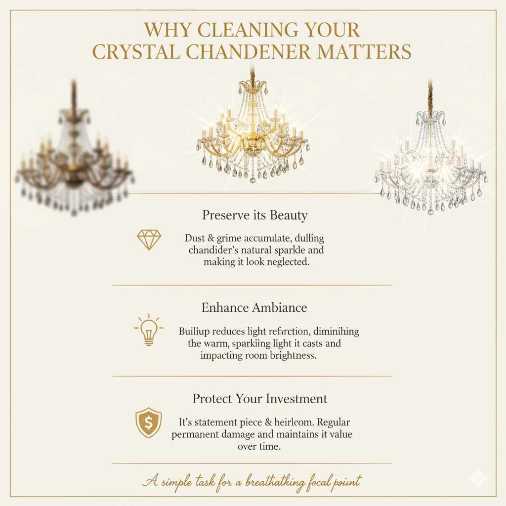 Why Cleaning Your Crystal Chandelier Matters