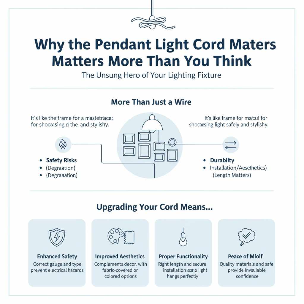 Why the Pendant Light Cord Matters More Than You Think