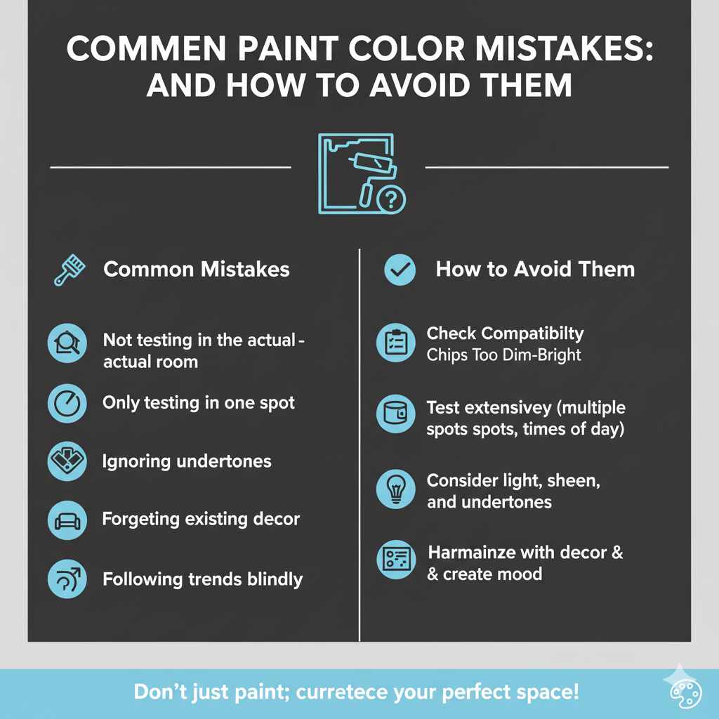 Common Paint Color Mistakes and How to Avoid Them