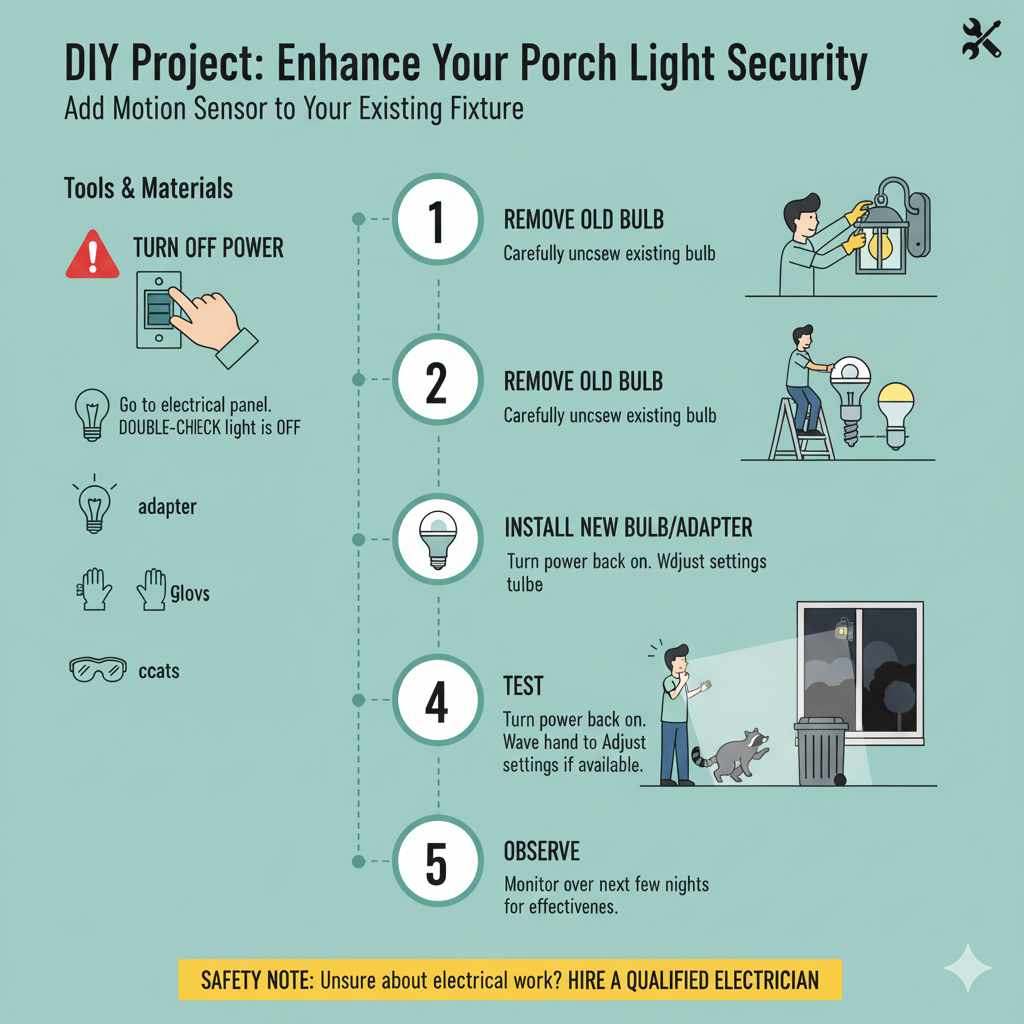 DIY Project: Enhancing Your Porch Light Security