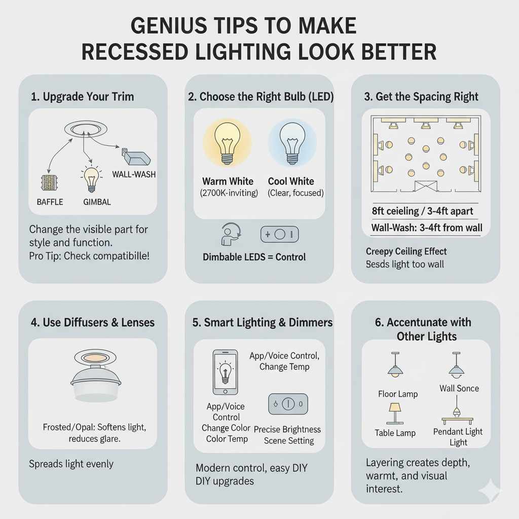 Genius Tips to Make Recessed Lighting Look Better