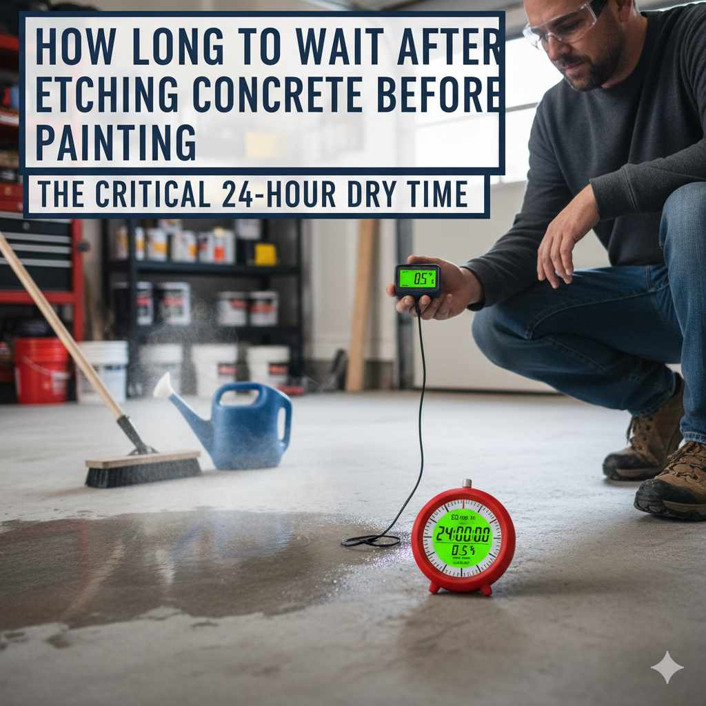 How Long To Wait After Etching Concrete Before Painting