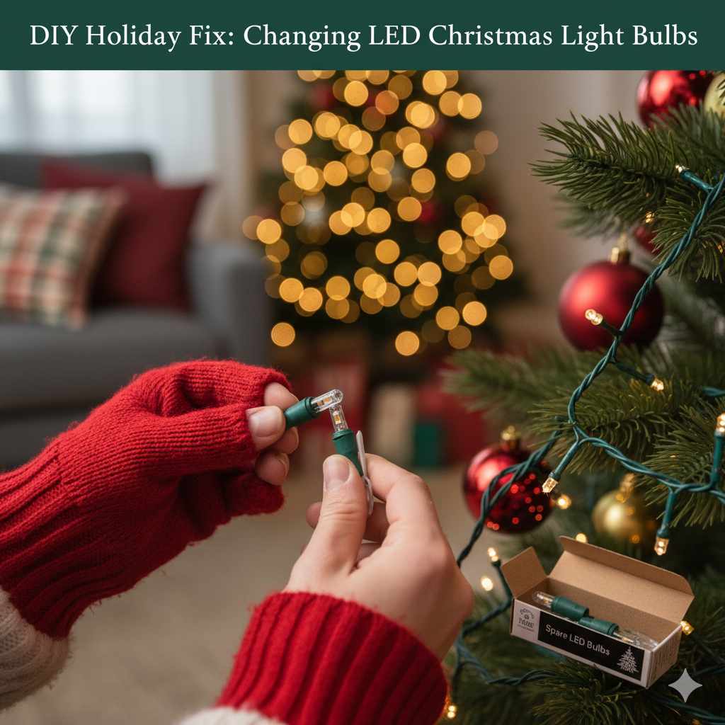 How To Change LED Christmas Light Bulbs