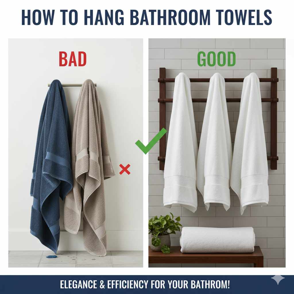 How To Hang Bathroom Towels