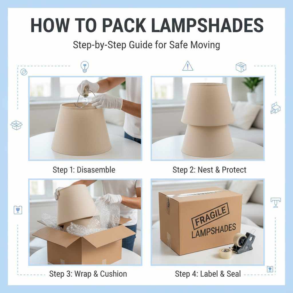 How To Pack Lampshades