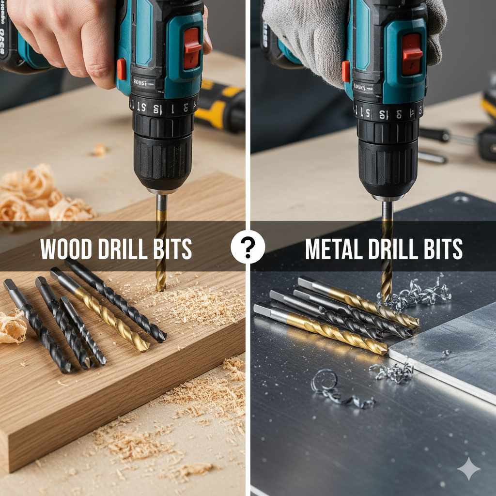 How to Tell Difference Between Wood and Metal Drill Bits