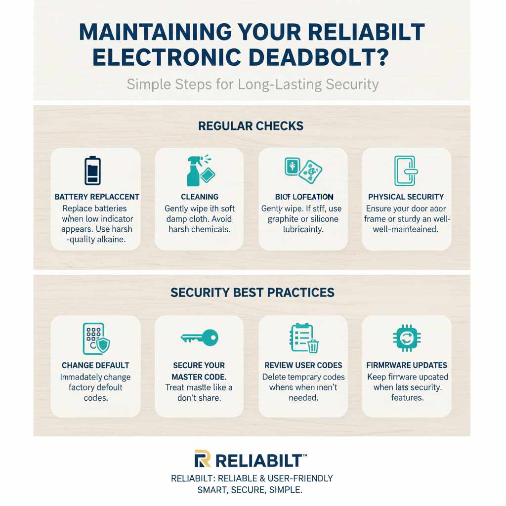 Maintaining Your Reliabilt Electronic Deadbolt
