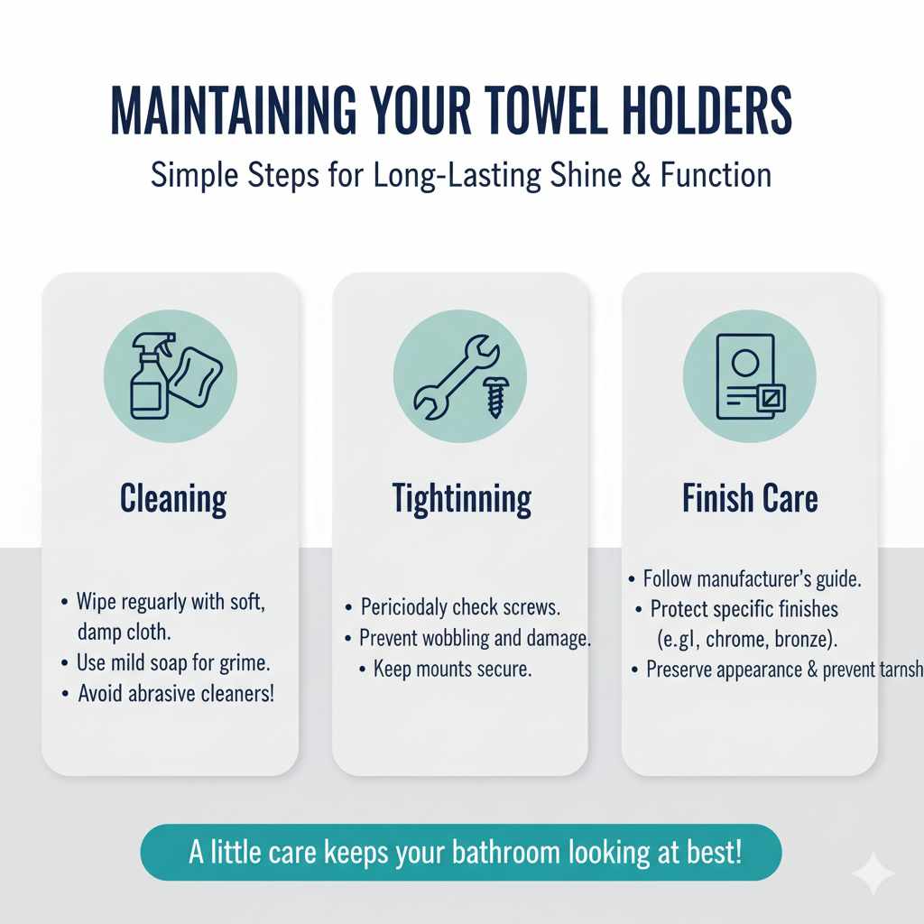 Maintaining Your Towel Holders