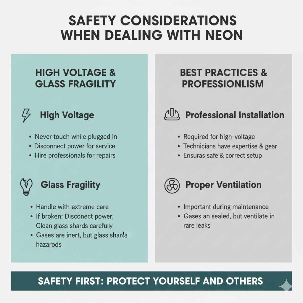 Safety Considerations When Dealing with Neon