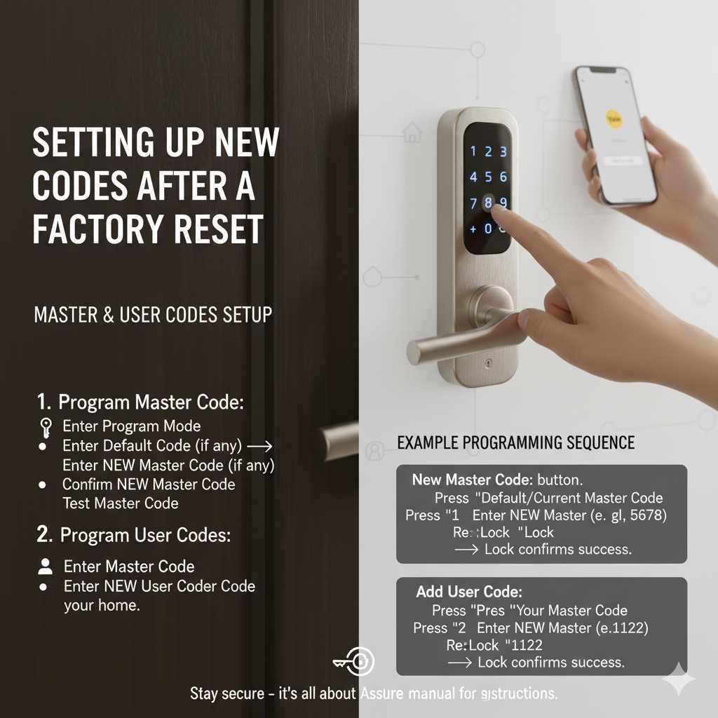 Setting Up New Codes After a Factory Reset