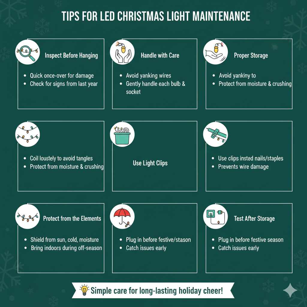 Tips for LED Christmas Light Maintenance