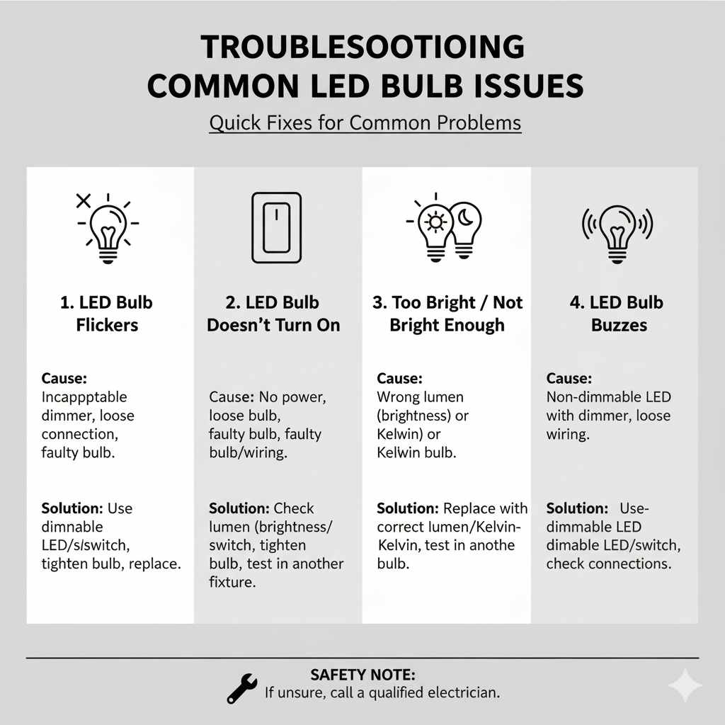 Troubleshooting Common LED Bulb Issues
