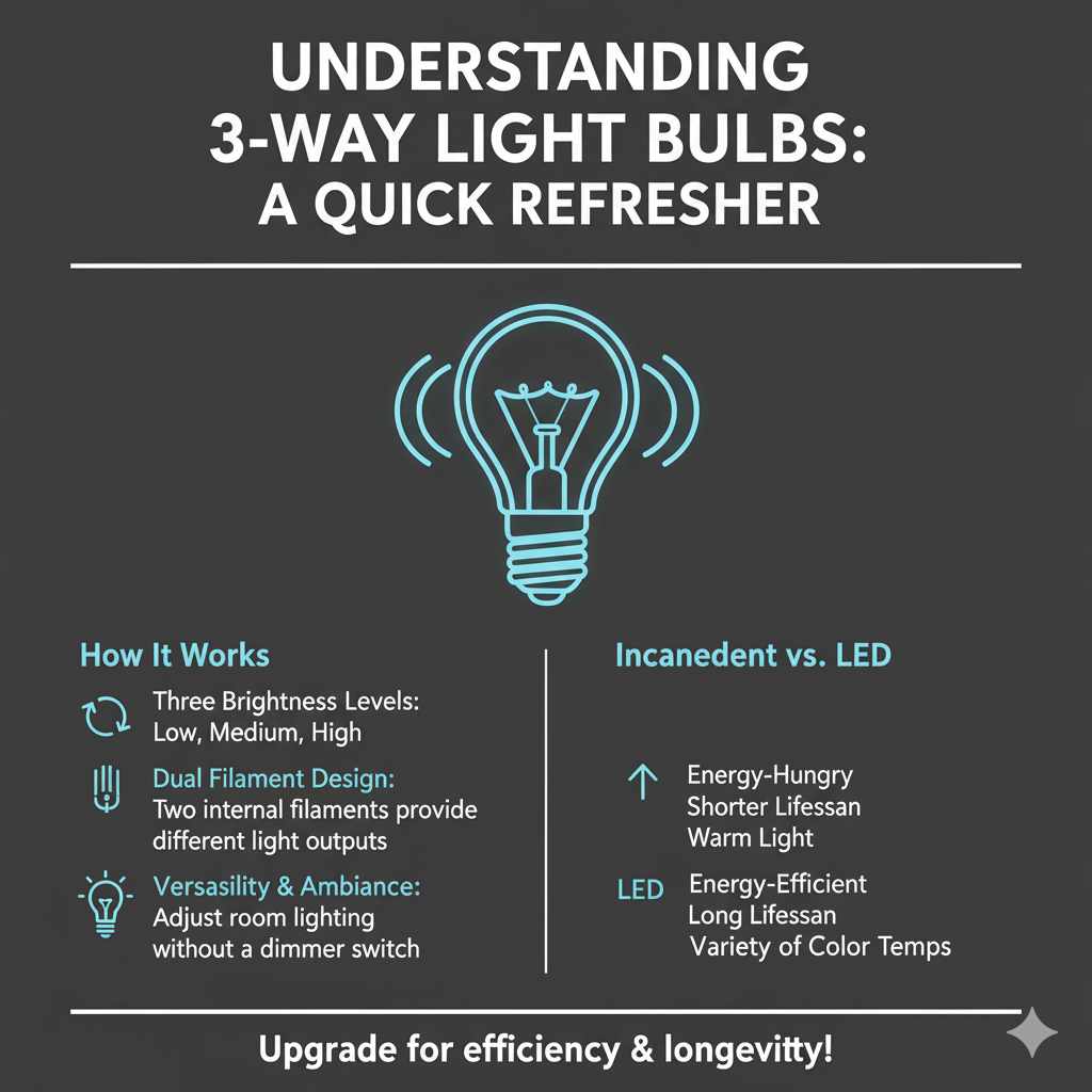 Understanding 3-Way Light Bulbs: A Quick Refresher