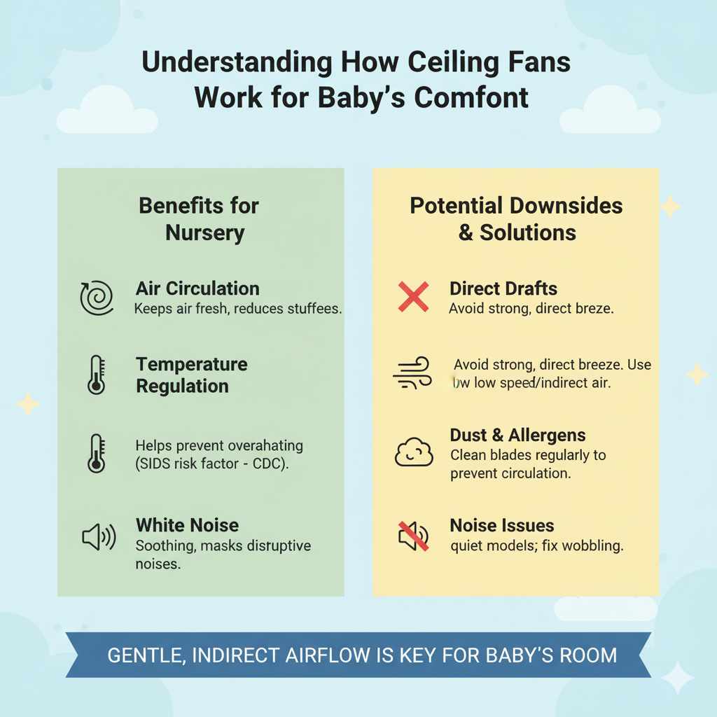 Understanding How Ceiling Fans Work for Baby's Comfort